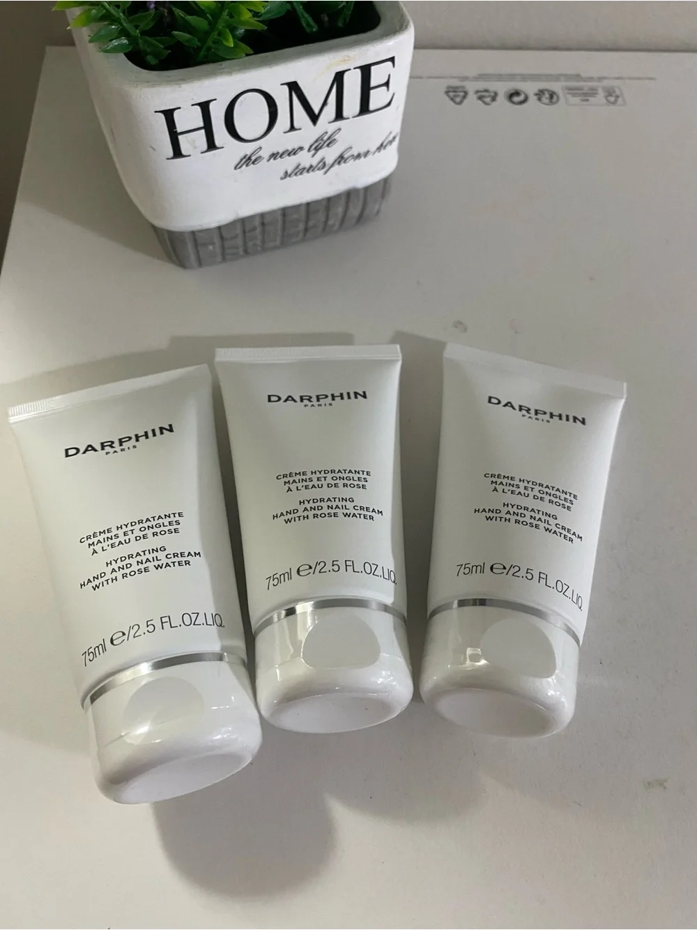 LOTS OF 3 Darphin Hydrating Hand And Nail Cream With Rose Water, 3x 2.5 OZ